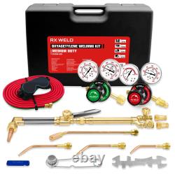 RX WELD Medium Duty Oxy Acetylene Torch Kit Cutting, Welding, Brazing with