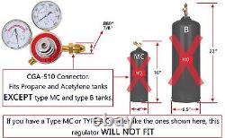 RX WELD Oxygen & Acetylene Gas Cutting Torch and Welding Kit Portable Oxy Bra