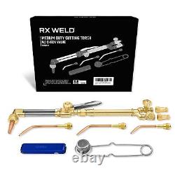 RX WELD Oxygen & Acetylene Torch Kit 12 Pcs Welding Cutting Torch Kit with