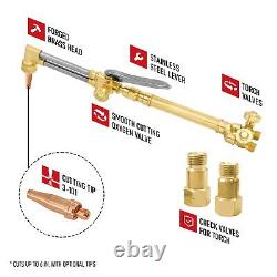 RX WELD Oxygen & Acetylene Torch Kit 12 Pcs Welding Cutting Torch Kit with