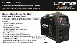 Razor Cut 80 Plasma Cutter Inverter Sc80 Torch Razorcut Unimig Welding Kupjrrw80