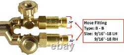 S? A Oxyfuel Torch with Check Valves and Cutting, Heating & Welding Tips Acetylene