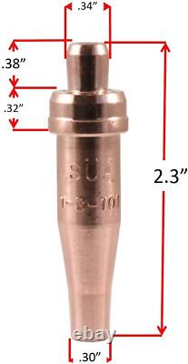 S? A Oxyfuel Torch with Check Valves and Cutting, Heating & Welding Tips Acetylene