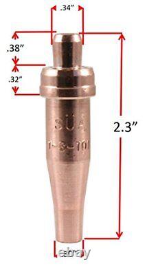 SÃoA Oxyfuel Torch with Check Valves and Cutting Heating & Welding Tips Acetyl