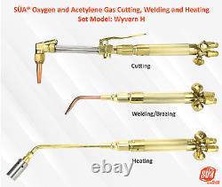 SÜA Oxy/Fuel Gas Cutting, Welding and Heating Set Heavy-Duty Torch, Wyvern-H