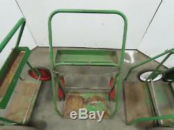 Saf-T-Cart 2 Wheel Welding Dual Cylinder Cutting Torch Dolly Truck Cart Lot of 4