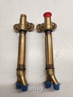 Set of 2 Victor J28 Cutting Welding Brazing Torch Handle with 4 Tips MADE IN USA