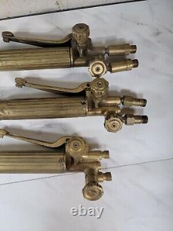 Set of 3 unknown condition Oxweld Welding Cutting Torch