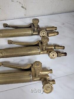 Set of 3 unknown condition Oxweld Welding Cutting Torch