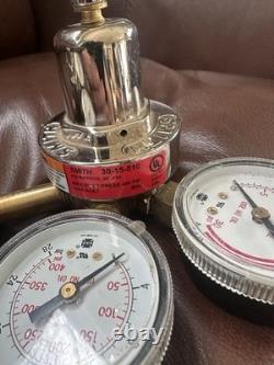 Smith Regulator Set 30-100-540 Oxygen 30-15-510 Acetylene Cutting Welding Torch