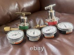 Smith Regulator Set 30-100-540 Oxygen 30-15-510 Acetylene Cutting Welding Torch