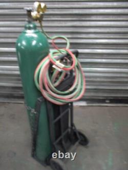Smith Welding/cutting Set 251 Ox & 150 Acetylene Tanks-cart-torch-gauges Hose