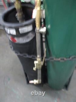 Smith Welding/cutting Set 251 Ox & 150 Acetylene Tanks-cart-torch-gauges Hose