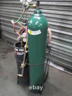 Smith Welding/cutting Set 251 Ox & 150 Acetylene Tanks-cart-torch-gauges Hose
