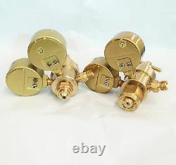 Solid Brass Welding Fit Victor Gas Torch Cutting Oxygen / Acetylene Regulators