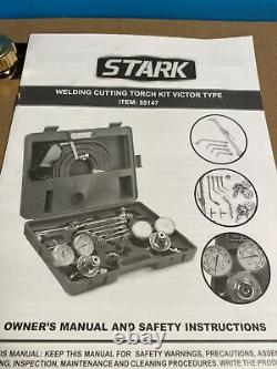 Stark USA Stark Professional Gas Gas Welding Cutting Torch Kit Portable Oxy Acet