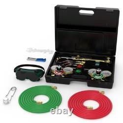 TOOLIOM Oxy Acetylene Torch Kit withRegulator Gauges & Nozzles Hose Set