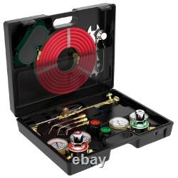 TOOLIOM Oxy Acetylene Torch Kit withRegulator Gauges & Nozzles Hose Set