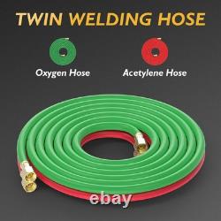 TOOLIOM Oxy Acetylene Torch Kit withRegulator Gauges & Nozzles Hose Set