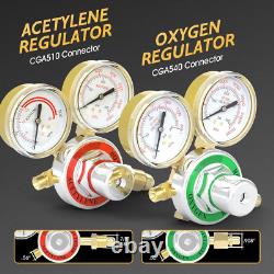 TOOLIOM Oxygen & Acetylene Torch Kit, Gas Cutting Welding Torch Set Welder Tools