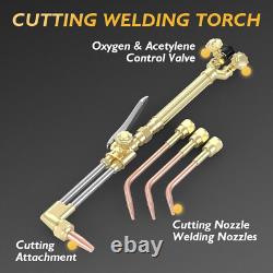 TOOLIOM Oxygen & Acetylene Torch Kit, Gas Cutting Welding Torch Set Welder Tools