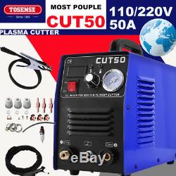 TOSENSE DIGITAL 50A CUT50 air Plasma Cutter cutting Machine 110/220V+Torches HOT