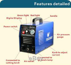 TOSENSE DIGITAL 50A CUT50 air Plasma Cutter cutting Machine 110/220V+Torches HOT