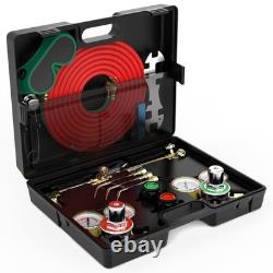 Tooliom Torch Kit Gas Cutting Welding Torch Set Welder Tools Regulator Gauges