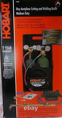 Torch Kit Medium Duty Hobart 770500 Oxygen Acetylene Cutting Welding Tag-A-Long