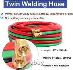 Torch Kit, Portable Gas Cutting Torch and Welding Kit with Acetylene Oxygen Gas