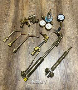 UNI-WELD Acetylene Gas Welding & Cutting Torch Kit with Regulator, Gauges, Tips