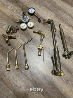 UNI-WELD Acetylene Gas Welding & Cutting Torch Kit with Regulator, Gauges, Tips