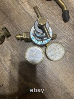 UNI-WELD Acetylene Gas Welding & Cutting Torch Kit with Regulator, Gauges, Tips