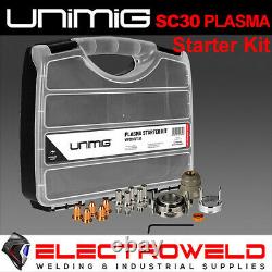 UNIMIG SC30 Plasma Torch Starter Kit Viper Cut 30 Welding Gun Spares Tips UMSK30