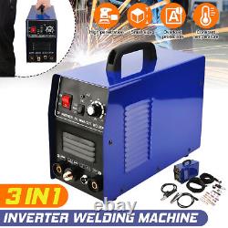 US 3-in-1 Welder Inverter Welding Machine 220V TIG MMA Stick Plasma Cut Torch
