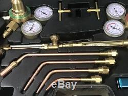 US Gas Welding&Cutting Tool Kit Victor Type Acetylene Oxygen Torch Set Regulator