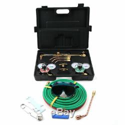 US Portable Professional Gas Welding and Cutting Torch Kit Victor Type Set Black