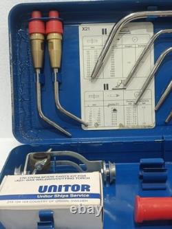 Unitor X21 Oxy Acetylene Welding Cutting Torch Kit Tips & Accessories Incomplete