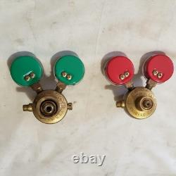 Uniweld Regulator Set R-RO Oxygen R-MC2 Acetylene MC For Cutting Welding Torch