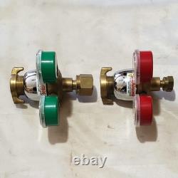 Uniweld Regulator Set R-RO Oxygen R-MC2 Acetylene MC For Cutting Welding Torch