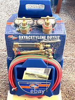 Uniweld, Welding Brazing Cutting Kit, KL550-4P, withFULL TANKS, & Carrying Case