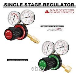 Upgraded Oxygen & Acetylene Gas Cutting Torch And Welding Kit Medium Duty Cuttin