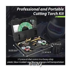 Upgraded Oxygen and Acetylene Gas Torch and Welding Kit Portable Cutting Torc