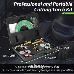 Upgraded Oxygen and Acetylene Gas Torch and Welding Kit Portable Cutting Torc