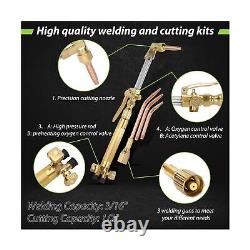 Upgraded Oxygen and Acetylene Gas Torch and Welding Kit Portable Cutting Torc