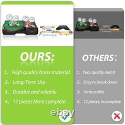 Upgraded Oxygen and Acetylene Gas Torch and Welding Kit Portable Cutting Torc