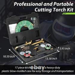 Upgraded Oxygen and Acetylene Gas Torch and Welding Kit Portable Cutting Torch K