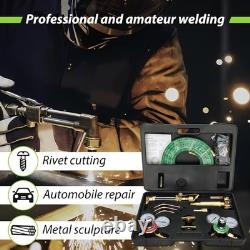 Upgraded Oxygen and Acetylene Gas Torch and Welding Kit Portable Cutting Torch K