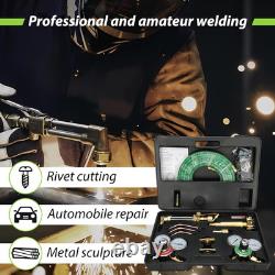 Upgraded Oxygen and Acetylene Gas Torch and Welding Kit Portable Cutting Torch K