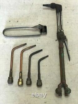 Used Victor Cutting Torch Set with Striker & 4 Welding Tips